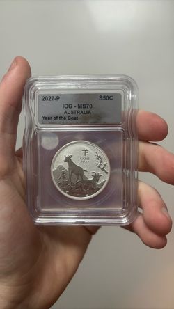 2027-P Australia Year of the Goat S50C ICG MS70