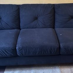 Black cloth sofa