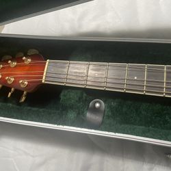 Acoustic guitar with case