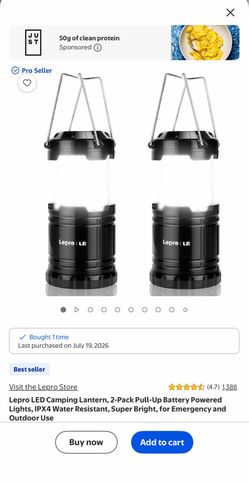 Lepro LED Camping Lantern. (2-Pack )
