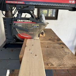 3 HP Craftsman 10” Radial arm Saw