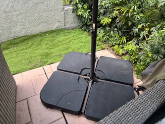 Patio Umbrella with 4 Weight base plates