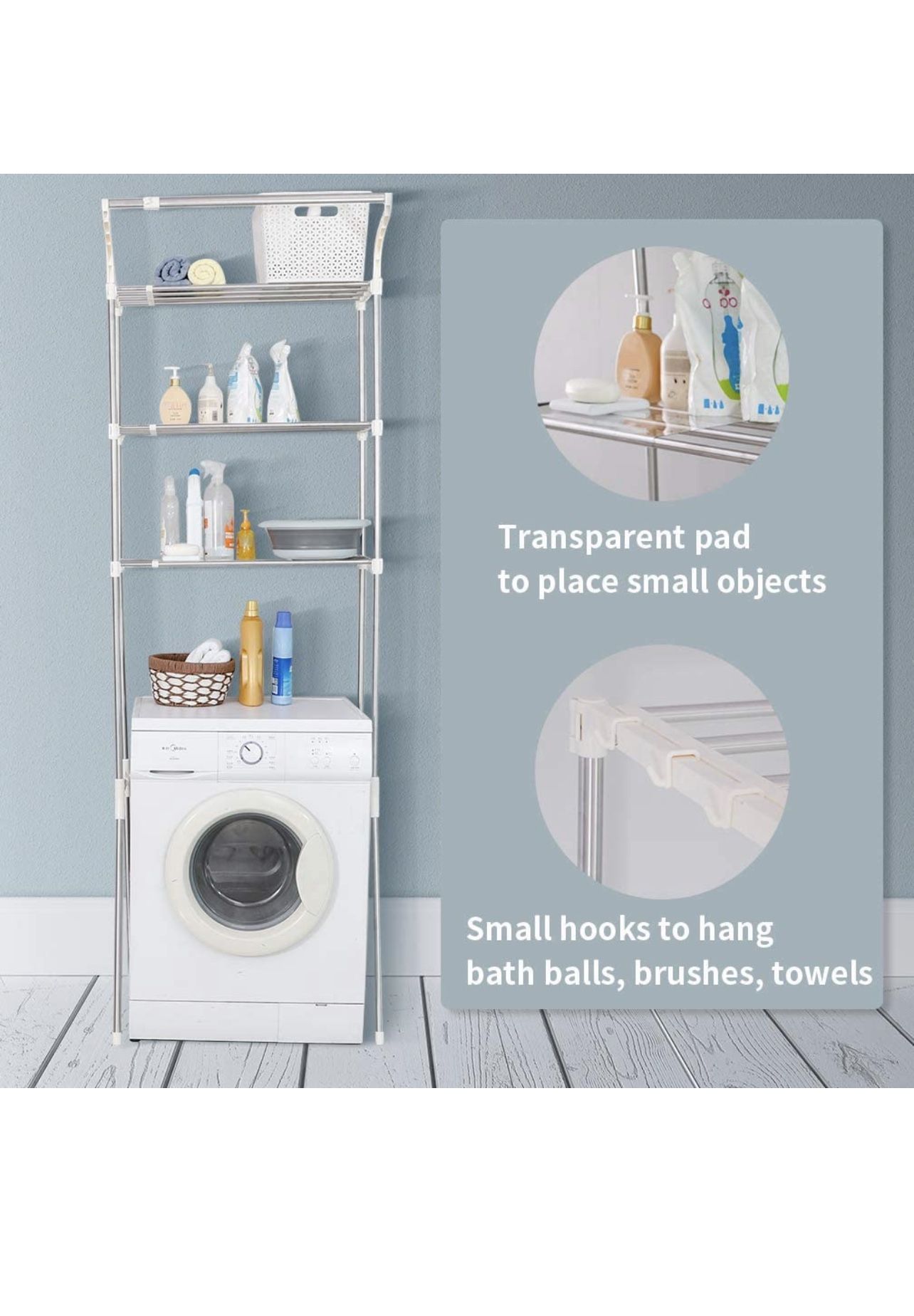 2-Layer Over Washing Machine Storage Rack – My Blog