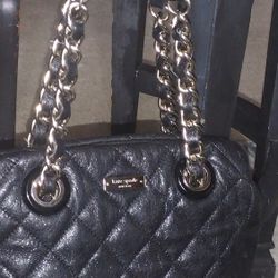 KATE SPADE Maryanne Quilted Leather Tote Handbag Chain Mulberry Street

