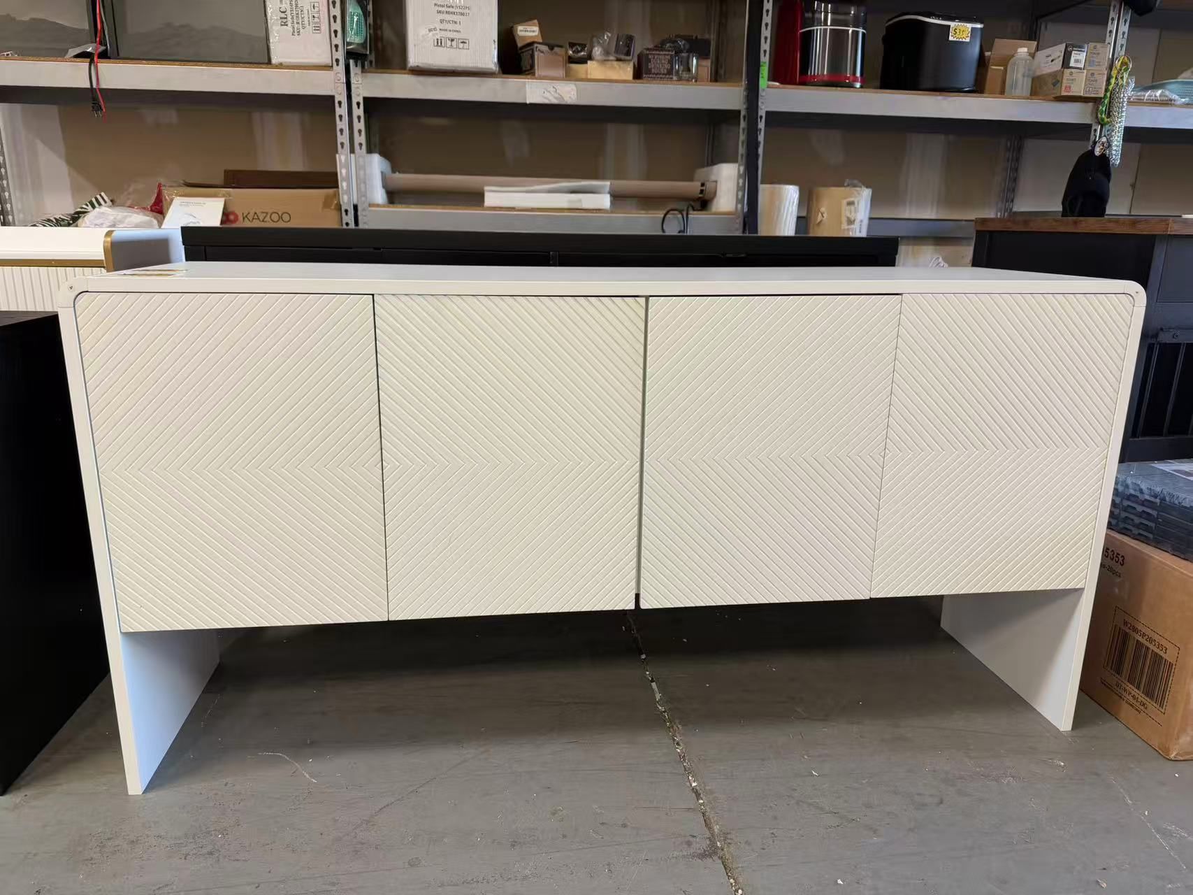 New Minimalist Style 60" Sideboard Buffet Accent Storage Cabinet, Wood Console Table Sofa Table