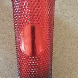 New- Starbucks Red & Green Studded Christmas Cup