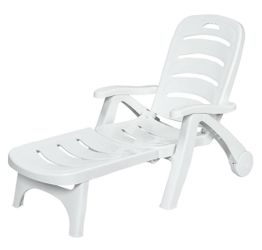 Giantex Patio Lounge Recliner w/wheels ( New )
