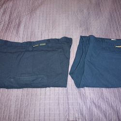 2- Used FR Workride Pants Mens size 40 x 37 fits (36,)