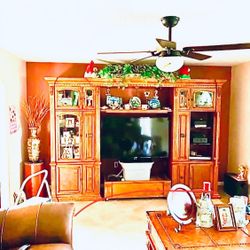 Entertainment Center And Corner Table 