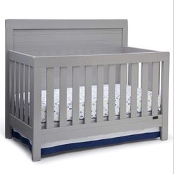 Simmons SlumberTime 4-in-1 Convertible Baby Crib, Grey