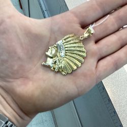 Indian Chiefs Head Pendant 