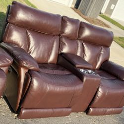 Power Recliner Couch And Loveseat