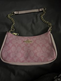pink coach side bag