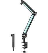 YOUSHARES Mic Boom Arm Compatible with Fifine Microphone, Shure SM7B, MV7, Blue Yeti Mic, HyperX QuadCast Mic, Rode Podmic and Most USB Mics, Premium 
