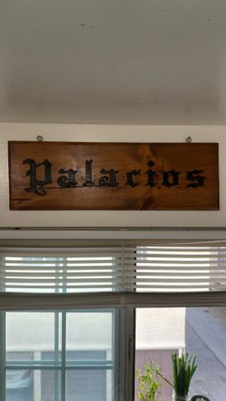 Palacios Hanging Sign