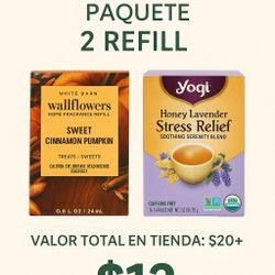  Combo Relax – Bath & Body Works + Té Yogi – TODO NUEVO $12
