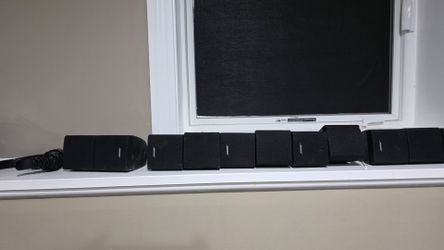 9 Bose speakers small dual block - $180
