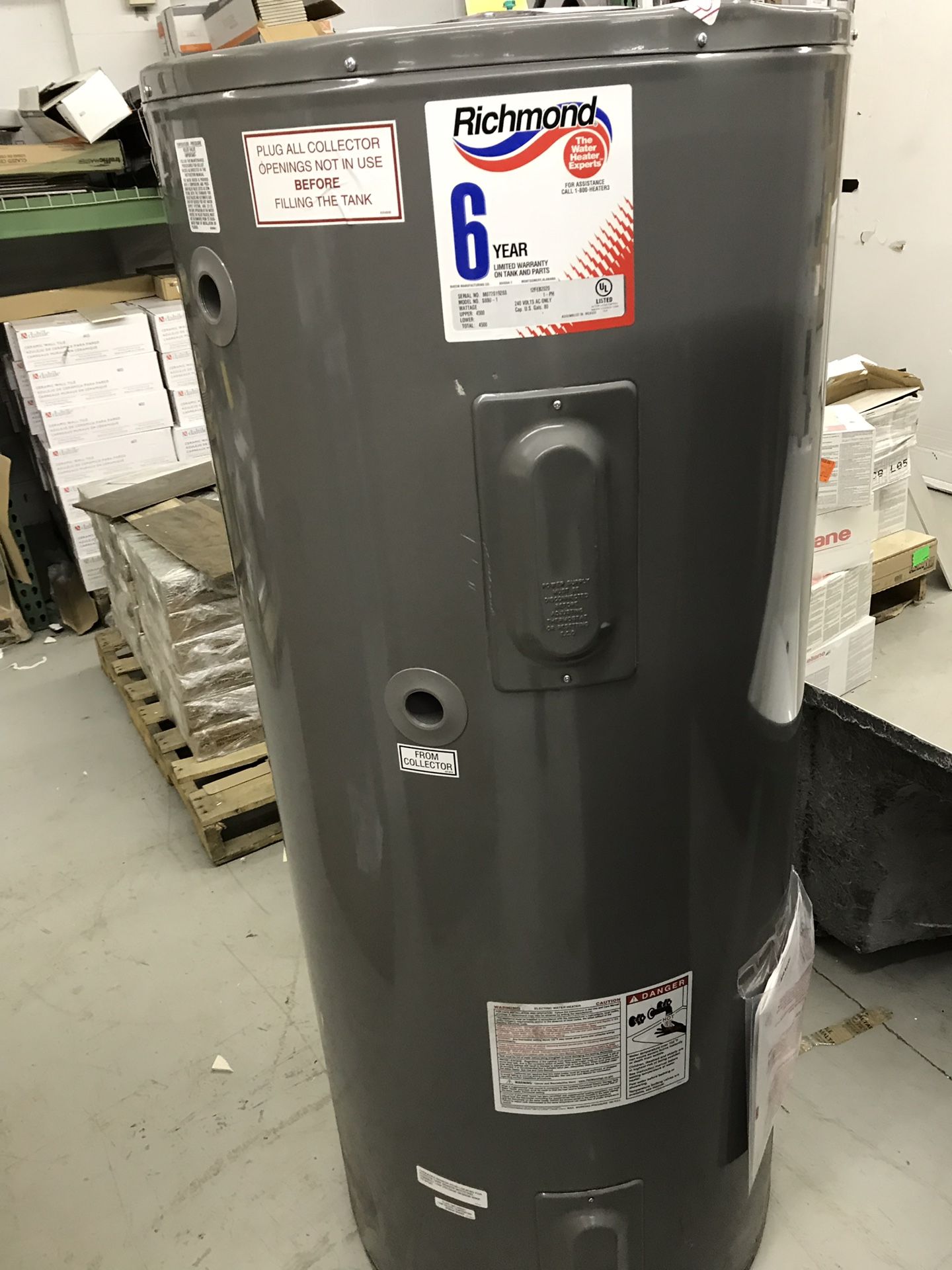 Richmond 80gal Electric water heater