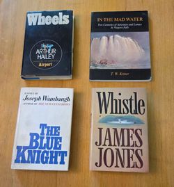 Set of 4 Books - Wheels, In the Mad Water (Niagra Falls), The Blue Knight, & Whistle