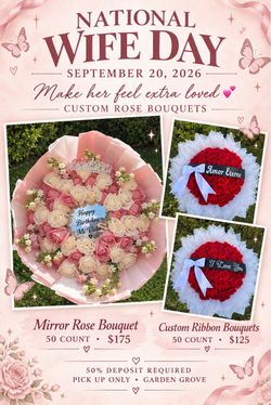 National wife day / rose bouquet / Ramo buchon