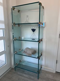 Beautiful Etagere/Glass Shelf-Extremely Thick High Quality Glass- Rare- One Of A Kind 