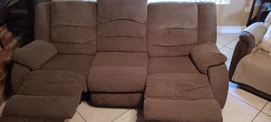 Free double recliner sofa(cover included)
