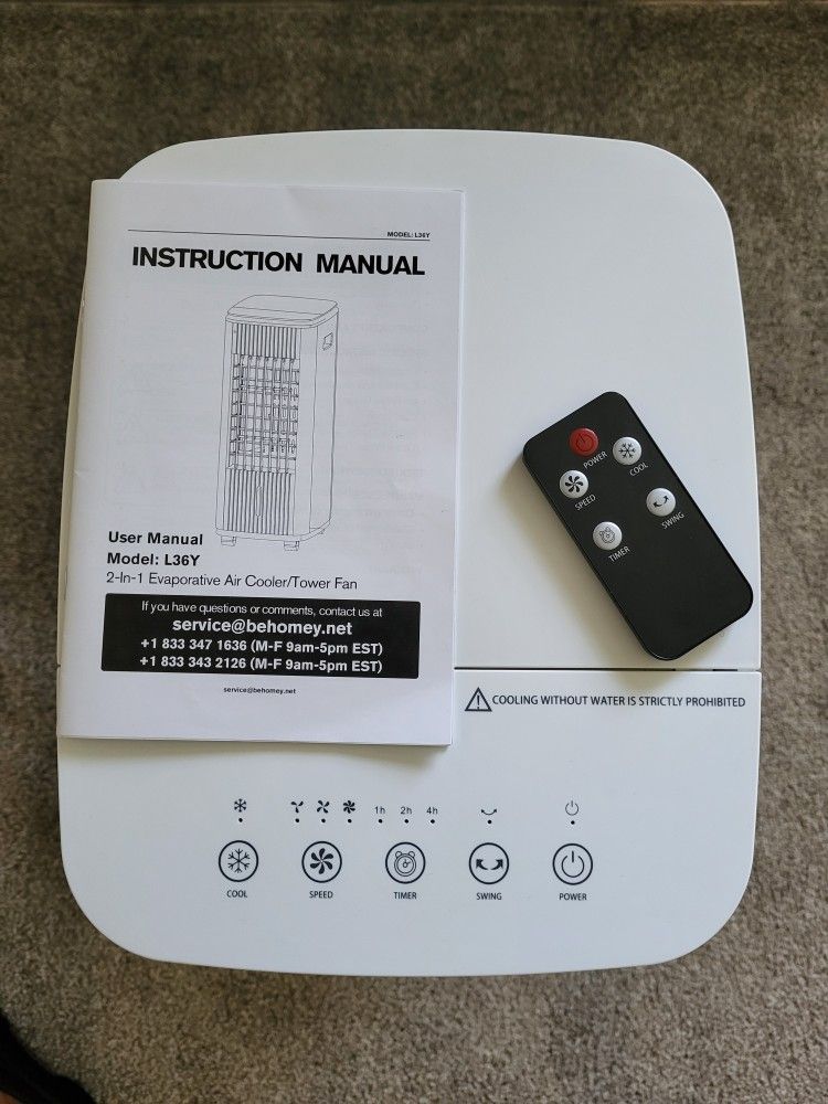 Evaporative air Cooler/tower Fan