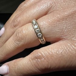 Wedding Band With Diamonds