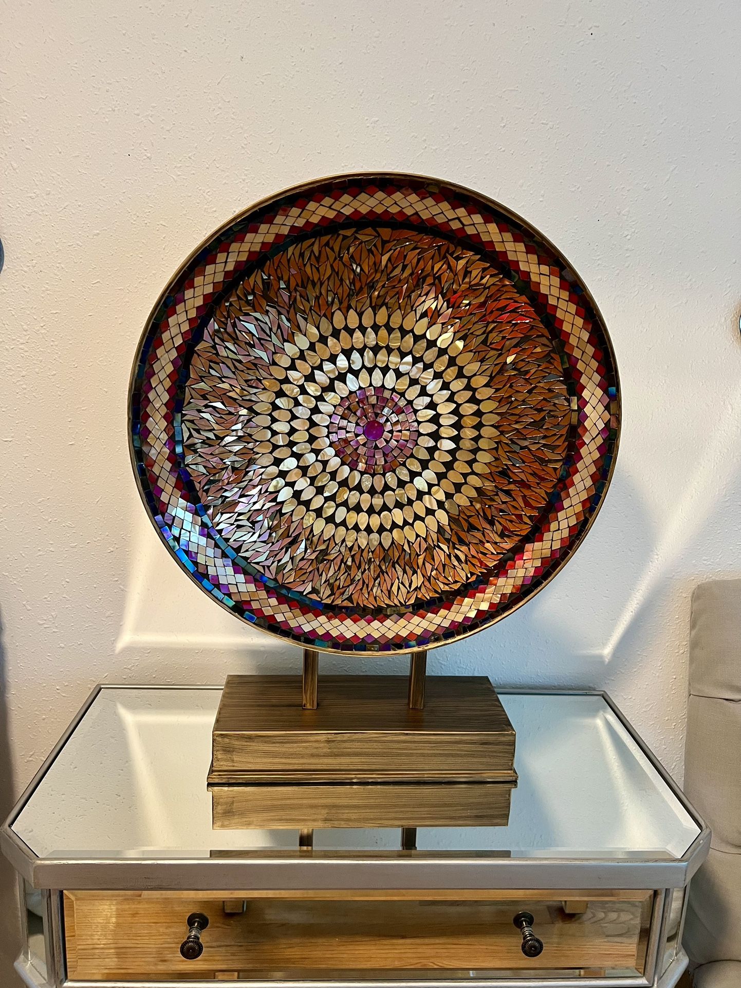 Pier 1 Platon Grande Decorativo Con Vase