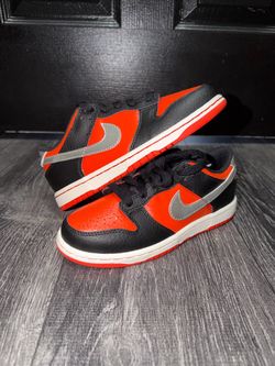 Nike Dunk Low SE Martian Kids 1.5Y Black Red Silver NEW