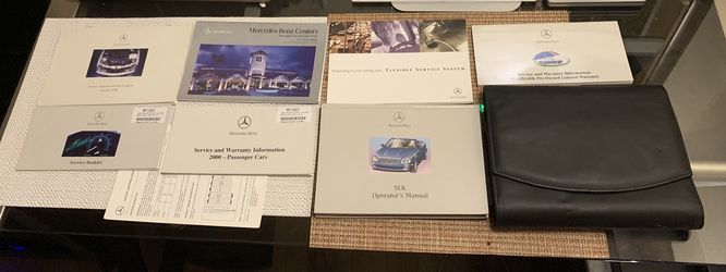 Mercedes SLK 230 2000 User Owner Manual with Leather Case OEM