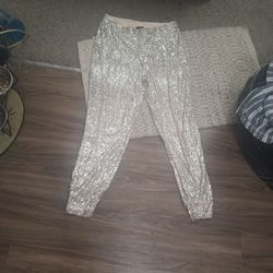 Champagne Glitter Pants New Tj Maxx