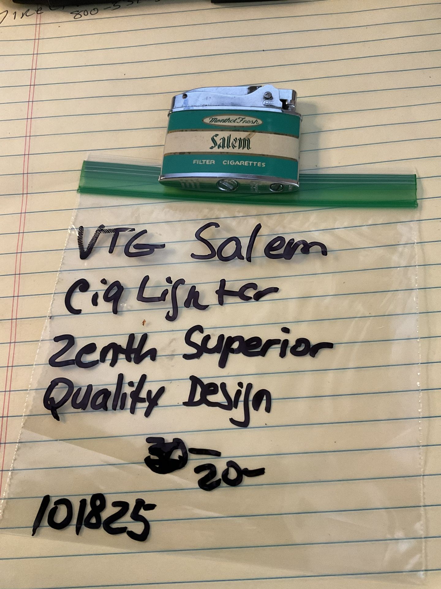 Vintage Salem cigarette lighter