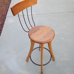 Antique Stool Pitchfork and Axe Legs Handmade Farmhouse Bradford Original Excellent Condition