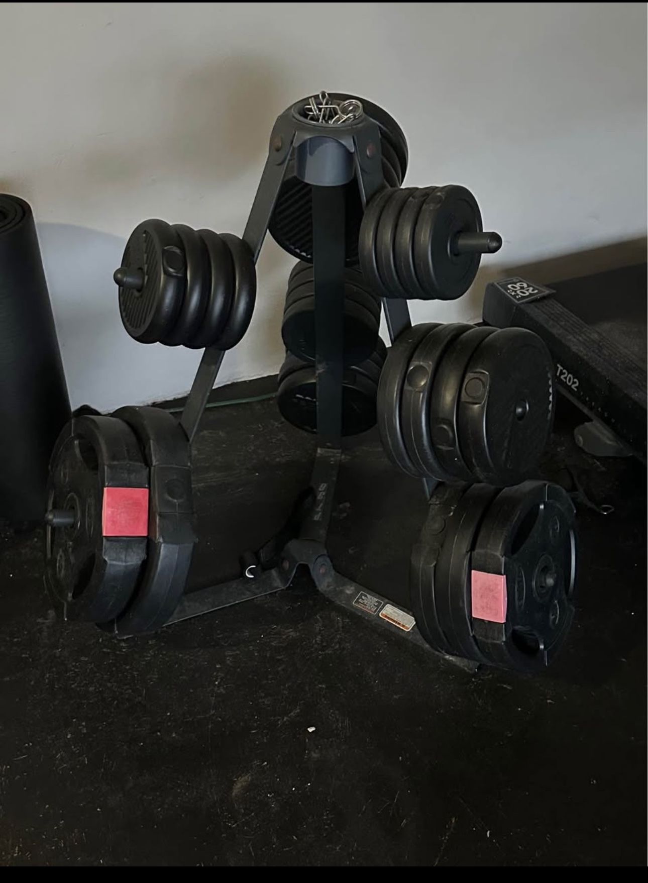 Weight plate tree