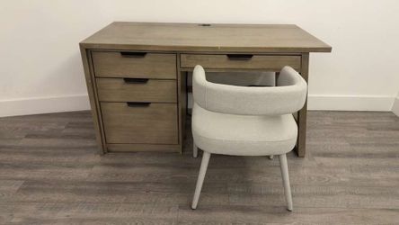 📢 RIVERSIDE WOOD DESK WITH DRAWERS + CHAIR – HOME OFFICE SET