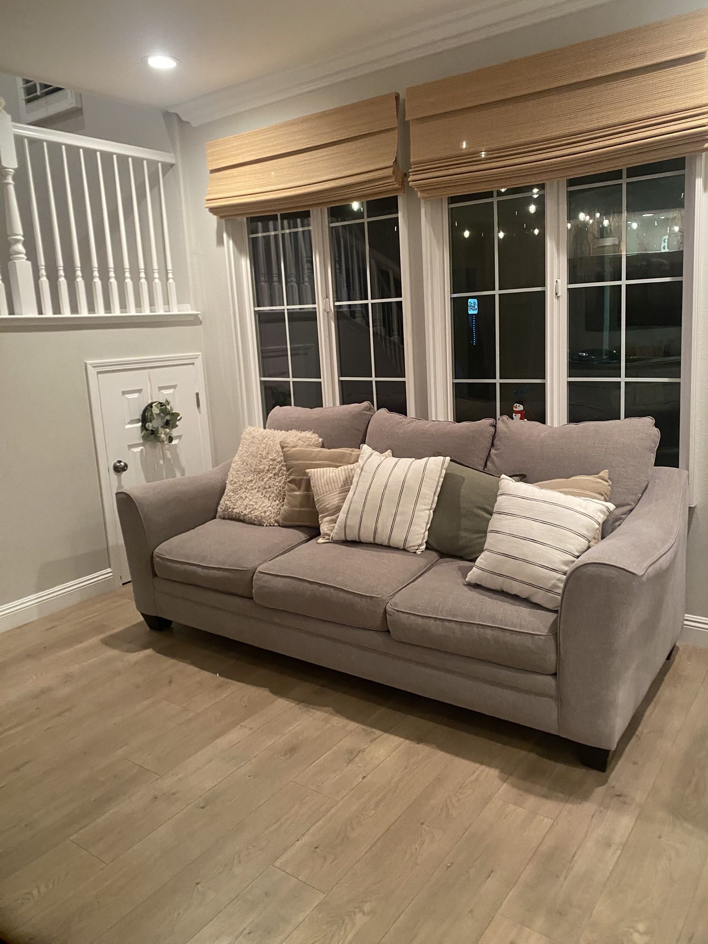 Taupe Sofa Set (Sofa & Love Seat)