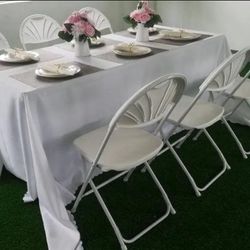 Table & Chairs And Table Covers 🎊