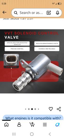Engine Variable Valve Timing VVT Solenoid