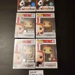 Becky Lynch Funko Pop Figures And Marvel Deadpool Metallic Funko Pop Figures