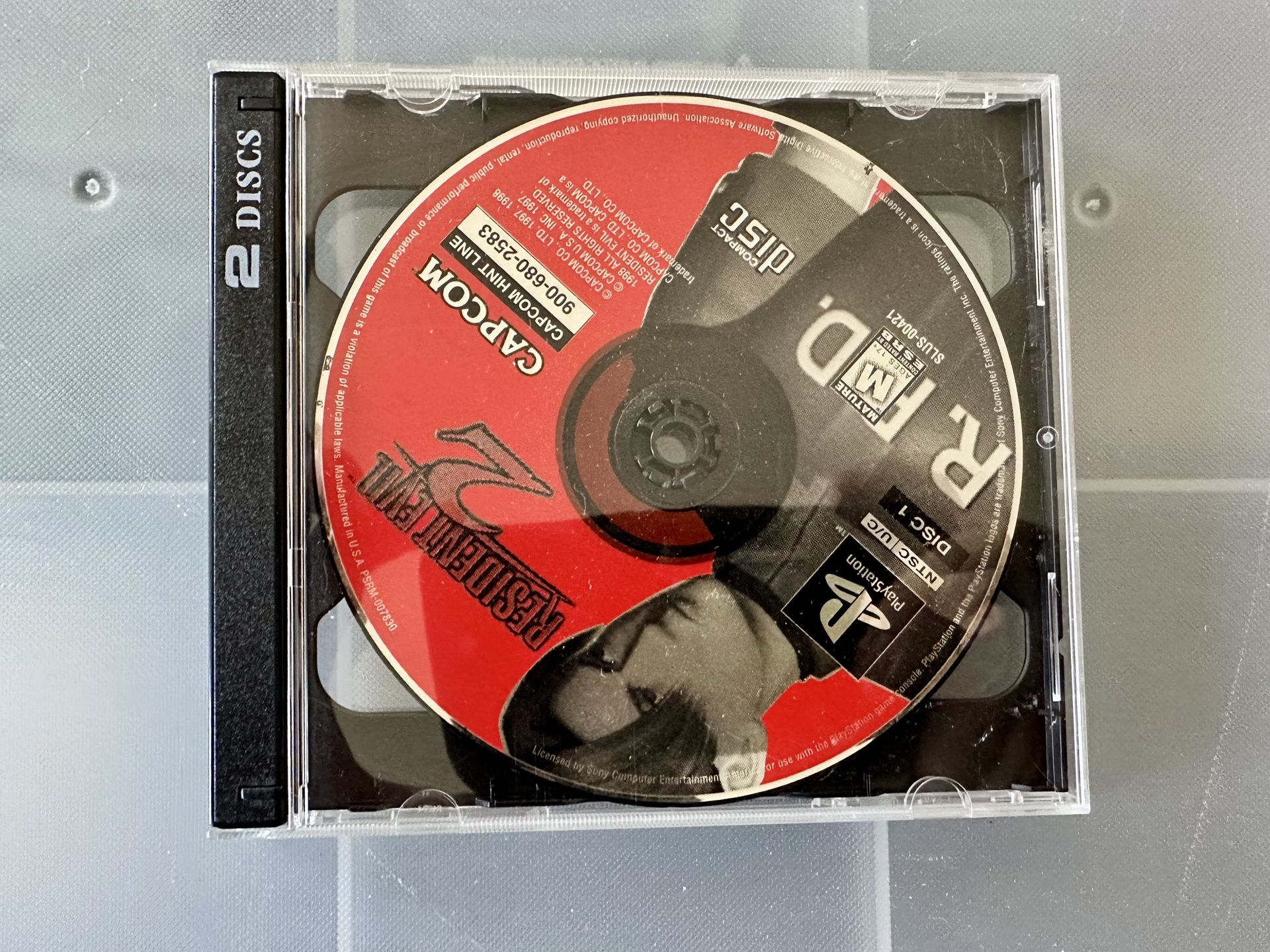 Resident Evil 2 for PS1 - Discs Only