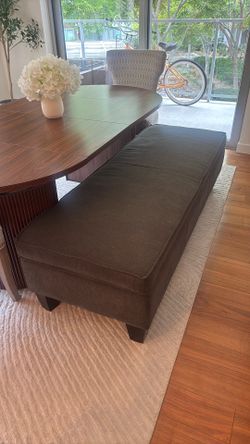 Grey Ottoman with storage