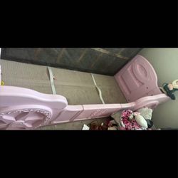 PINK GIRL CARAGE TWIN BED FRAME 