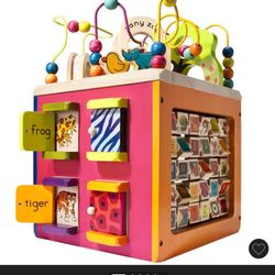 Wooden Activity Cube 