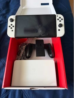 Nintendo switch oled White no games