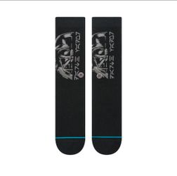 NEW Stance Star Wars Darth Vadar Black Socks Men's Size Small (3-5.5)
