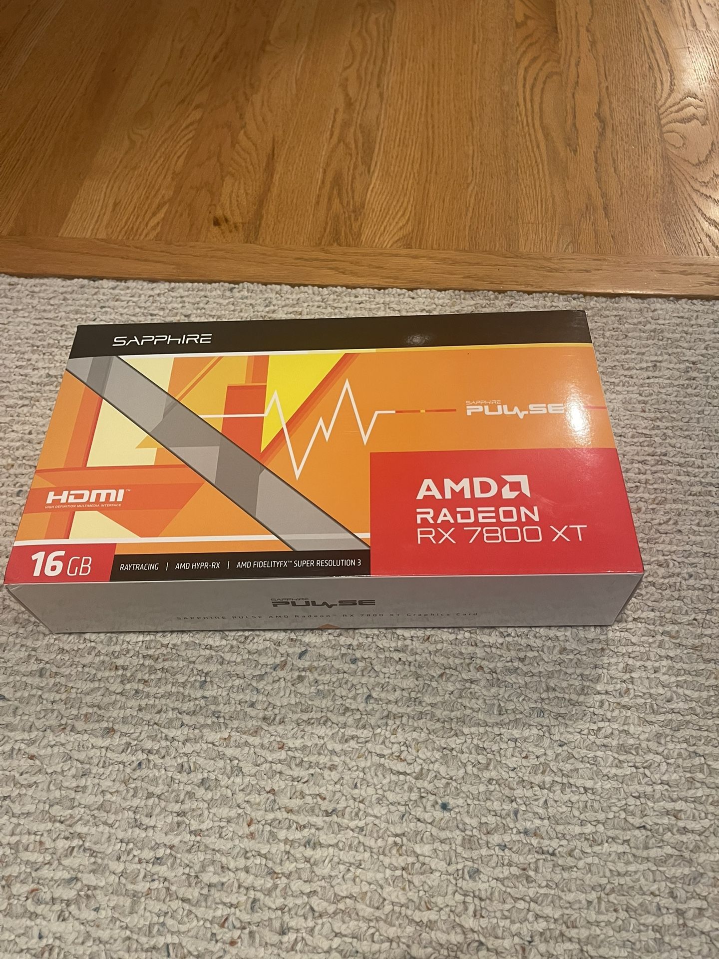 NIB SAPPHIRE PULSE AMD RADEON RX 7800 XT ( Equivalent To Nvidia 4070 Ti ) GPU Graphic Card For Gaming PC Parts For Sale