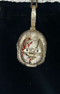 Brand new Chuckie Halloween CZ pendant
