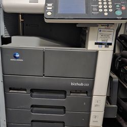 Minolta Bizhub 222 copy machine