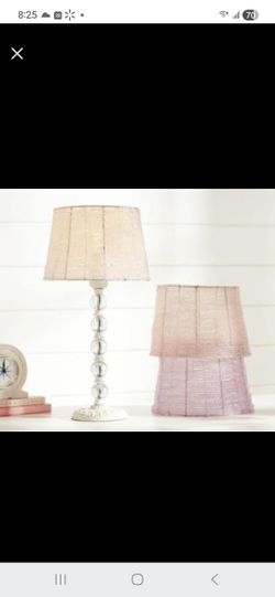 POTTERY BARN KIDS Emma Lamp With Beaded Shade